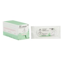 Nonabsorbable Suture with Needle Ethilon™ Nylon FS 3/8 Circle Reverse Cutting