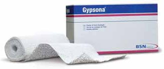 Plaster Bandage Gypsona® S 6 in X 15 Foot Plaster of Paris / Plastic White