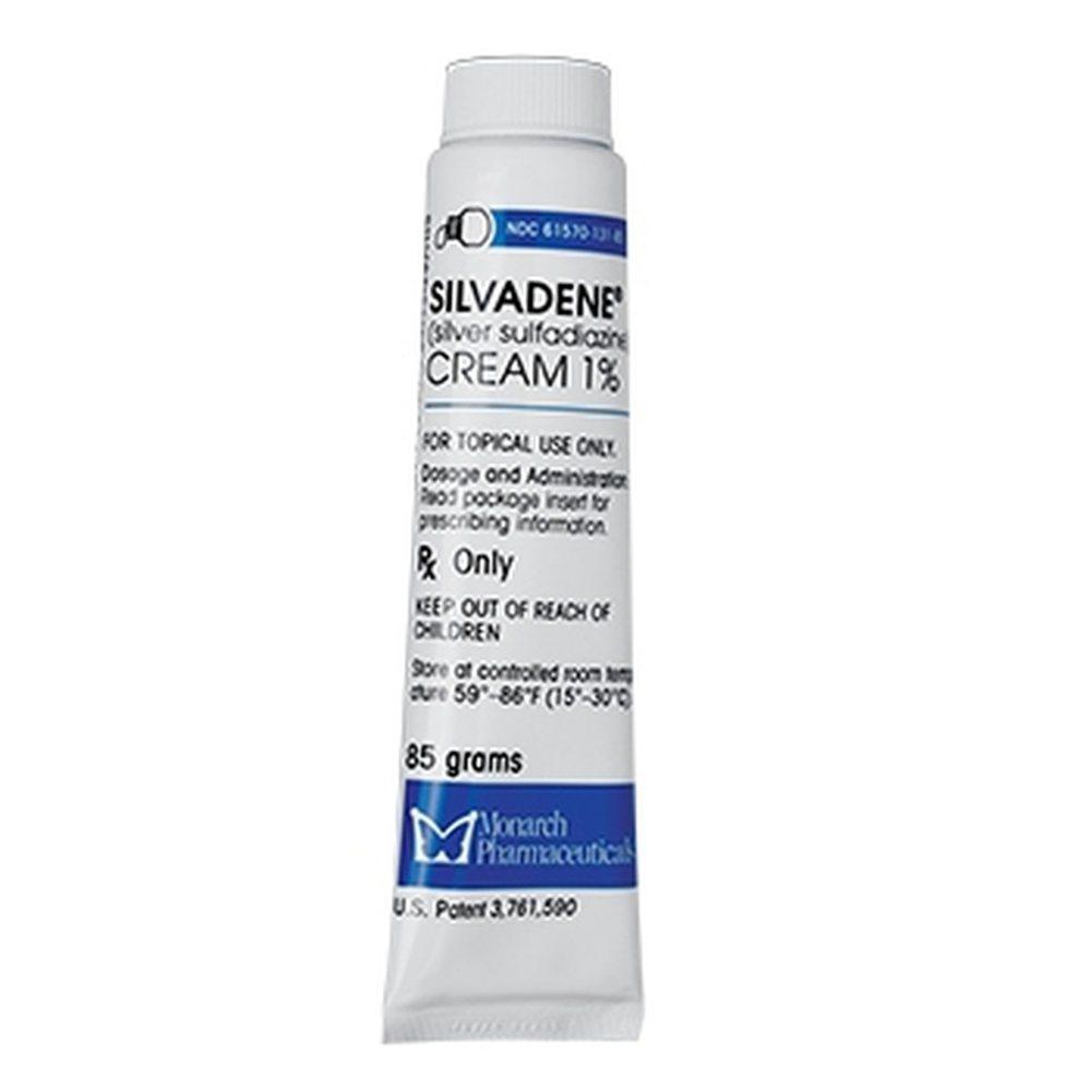 Silver Sulfadiazene Topical Cream 1% Tube 20gm Each Ascend Laboratories LLC