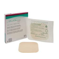 Hydrocolloid Dressing DuoDERM® CGF® Foam Backing 4x4 in Square Hydrocolloid