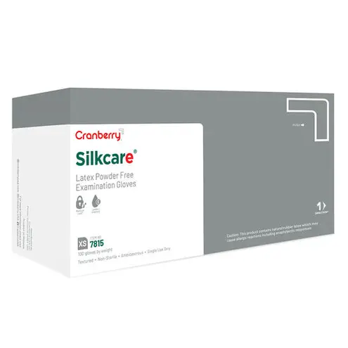 Silkcare® Latex Exam Gloves – X-Small 100/Bx