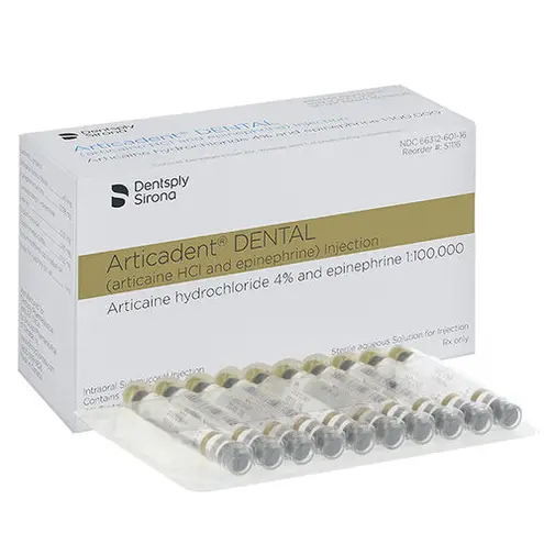 Articadent® Articaine HCl 4% Epinephrine 1:100,000 50/Bx