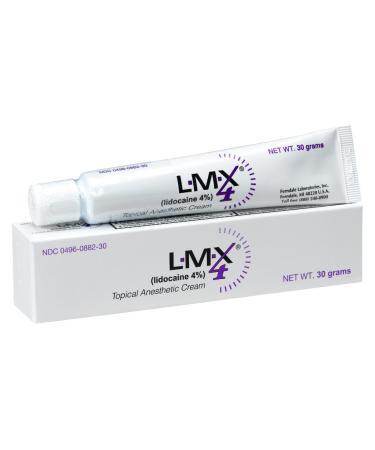 LMX4 Anesthetic Topical Cream 4% Tube 30gm, 12 EA/CA Ferndale Laboratories Inc
