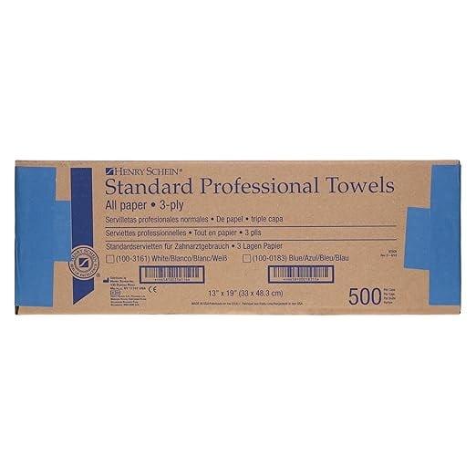Henry Schein Patient Towel 3 Ply Paper 13 in x 19 in Disposable 500/Case Henry Schein Inc.