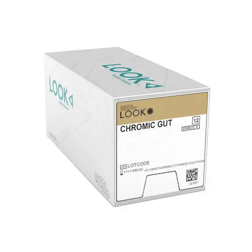 Suture Chromic Gut C-6 3/0 27" 12/Bx