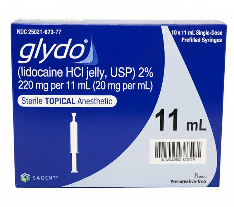 Glydo® Lidocaine HCl, Preservative Free 2%, 20 mg / mL Jelly 11 mL LIDOCAINE, GLYDO JELLY URO PREFIL