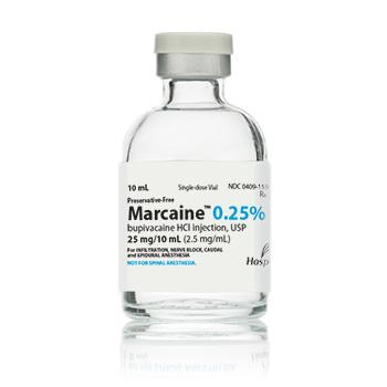 Marcaine Injection 0.25% No Preservative SDV 10mL Each Pfizer Injectables