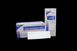 Dressing Non Adherent Pad 3x8 ST 1/pk 75pk/bx Dukal Corporation