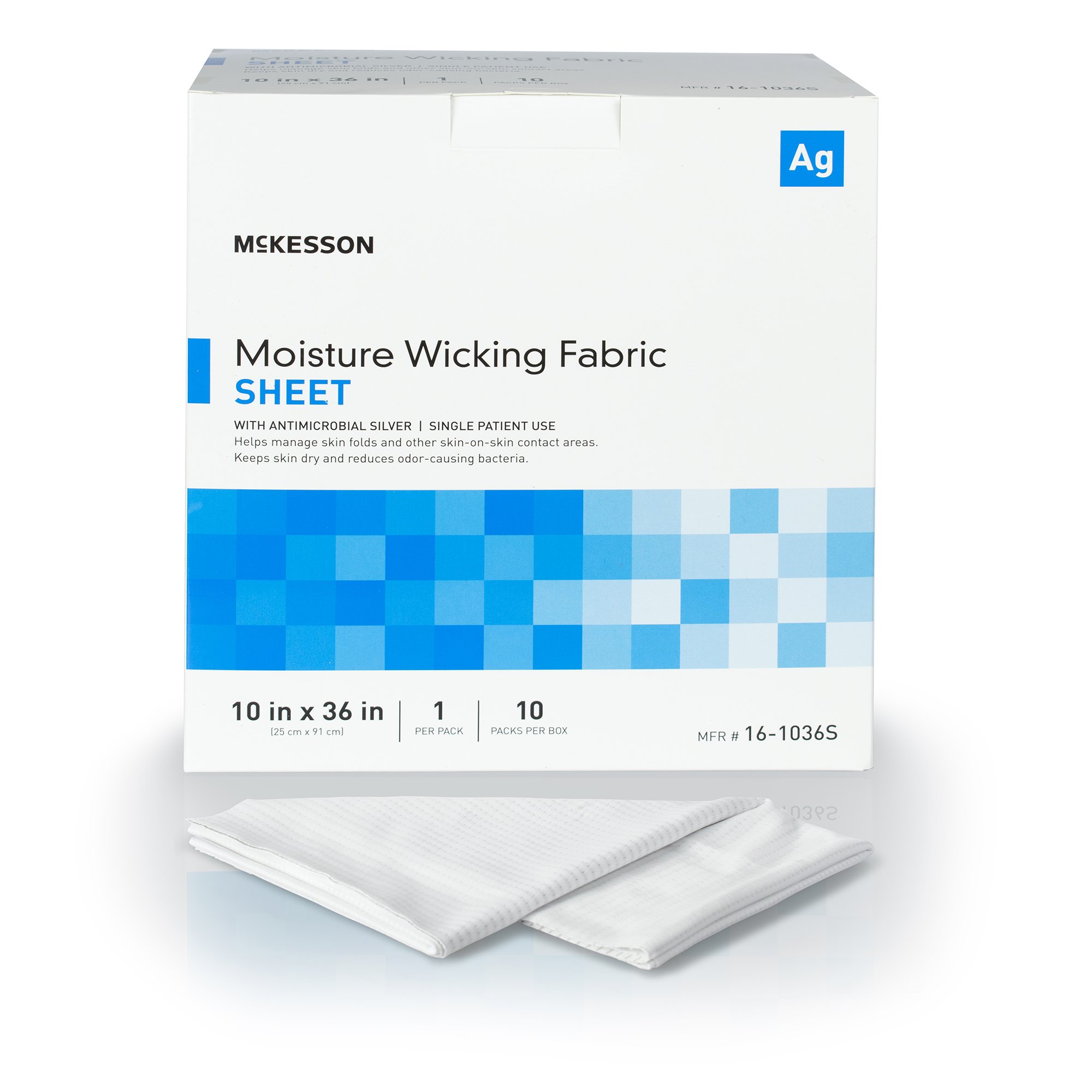 10 in x 36 in Moisture Wicking Sheet Mckesson Medical Surgical