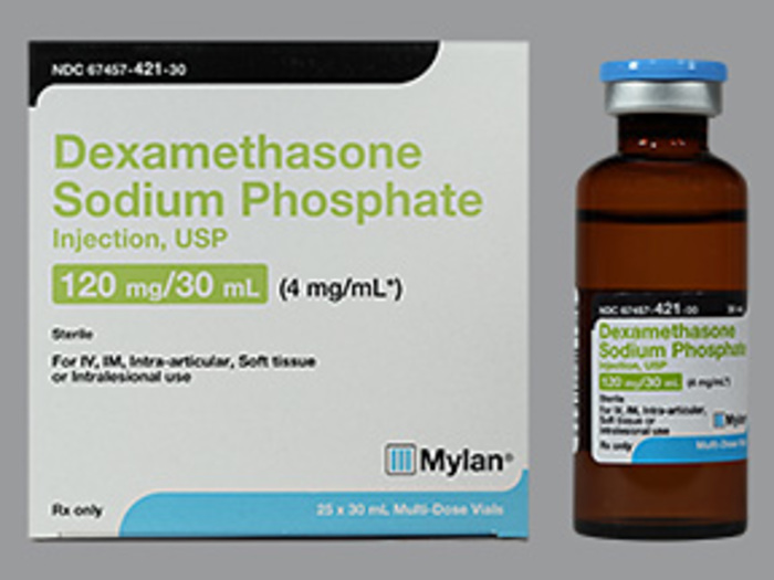 DEXAMETHASONE 4MG/ML MDV 30ML VIAL MYLAN INSTITUTIONAL 67457-0421-00