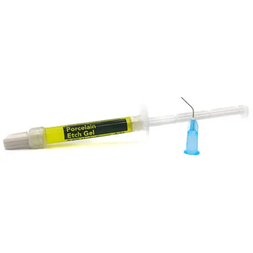 Porcelain Etch Refill: 4 x 1.2 ml syringes. Buffered 9.6% Hydrofluoric Acid