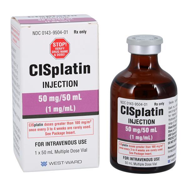 Cisplatin Injection 1mg/mL MDV 50mL Each Hikma Pharmaceuticals USA