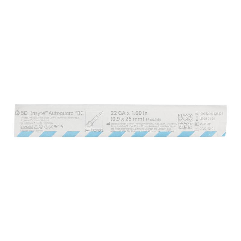 Insyte Autoguard IV Catheter 22 Ga 1" Notched Ndl Vialon biomaterial Ster 50/Box, 4 BX/CA 381523