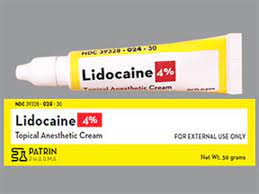 LIDOCAINE 4% LMX4 Generic CREAM TUBE 30G Patrin