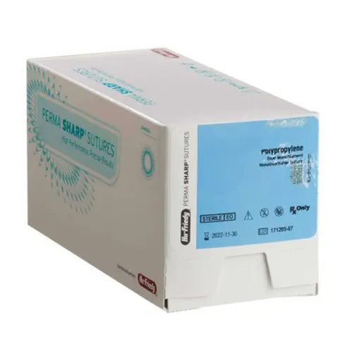 Perma Sharp Suture 6-0 18" Polypropylene Monofilament C-17 Blue 12/Bx