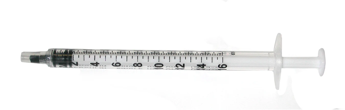 Tuberculin Syringe 1cc Low Dead Space Graduated w/o Ndl Ster Latex-Free 100/Box, 10 BX/CA EXE 26048