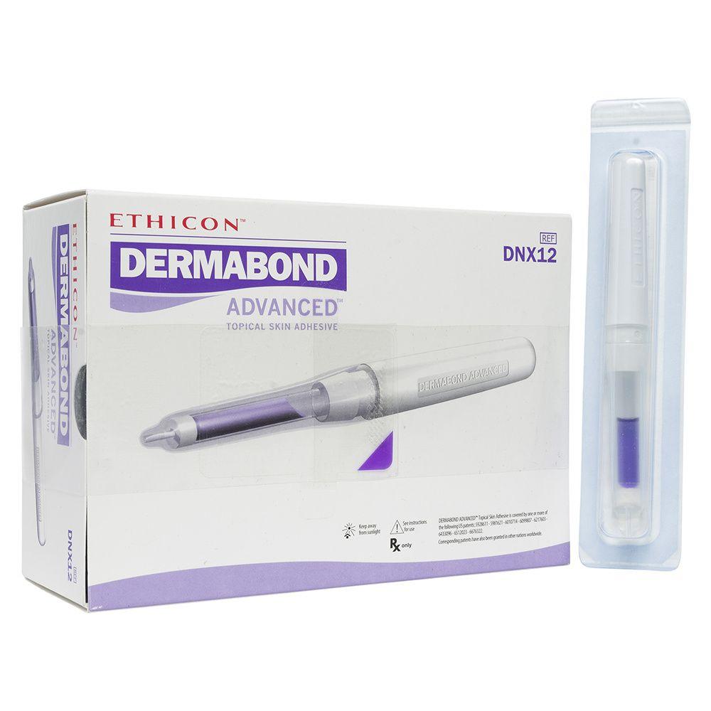 Dermabond Advanced Topical Skin Adhesive 2-Octyl Cyanoacrylate 0.7mL Violet 12/Box