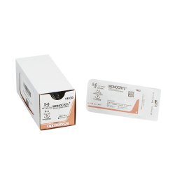 Absorbable Suture with Needle Monocryl™ Poliglecaprone P-3 3/8 Circle Needle Size 5-0 Monof...