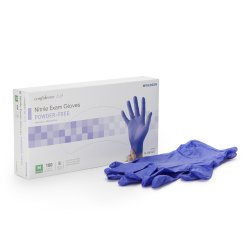 Exam Glove McKesson Confiderm® 3.0 Medium 100 per Box NonSterile Nitrile Textured Fingertips Blu...
