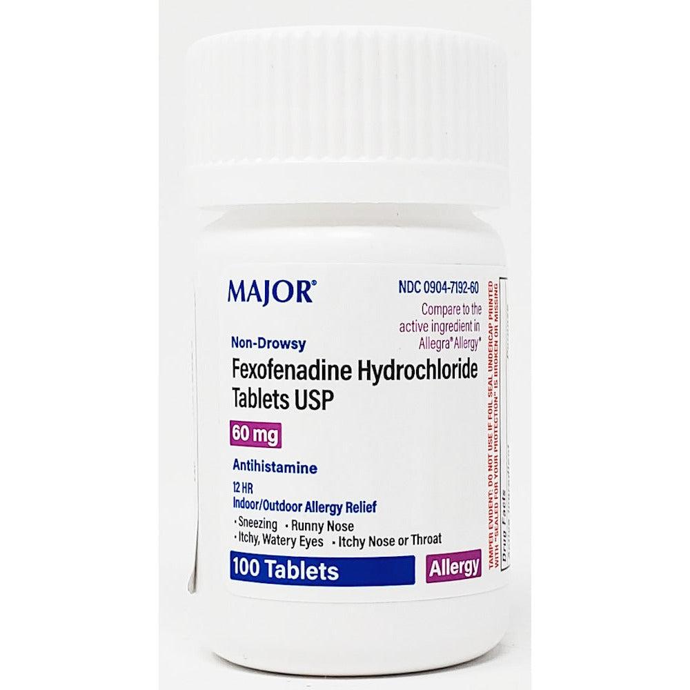 Fexofenadine HCl OTC Tablets 60mg Bottle 100/Bottle Dr. Reddy's Laboratories