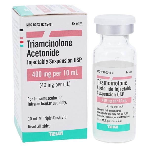 TRIAMCINOLONE ACET 40MG/ML MDV Kenalog-40 10ML TEVA PARENTERAL MEDICINES 00703-0245-01