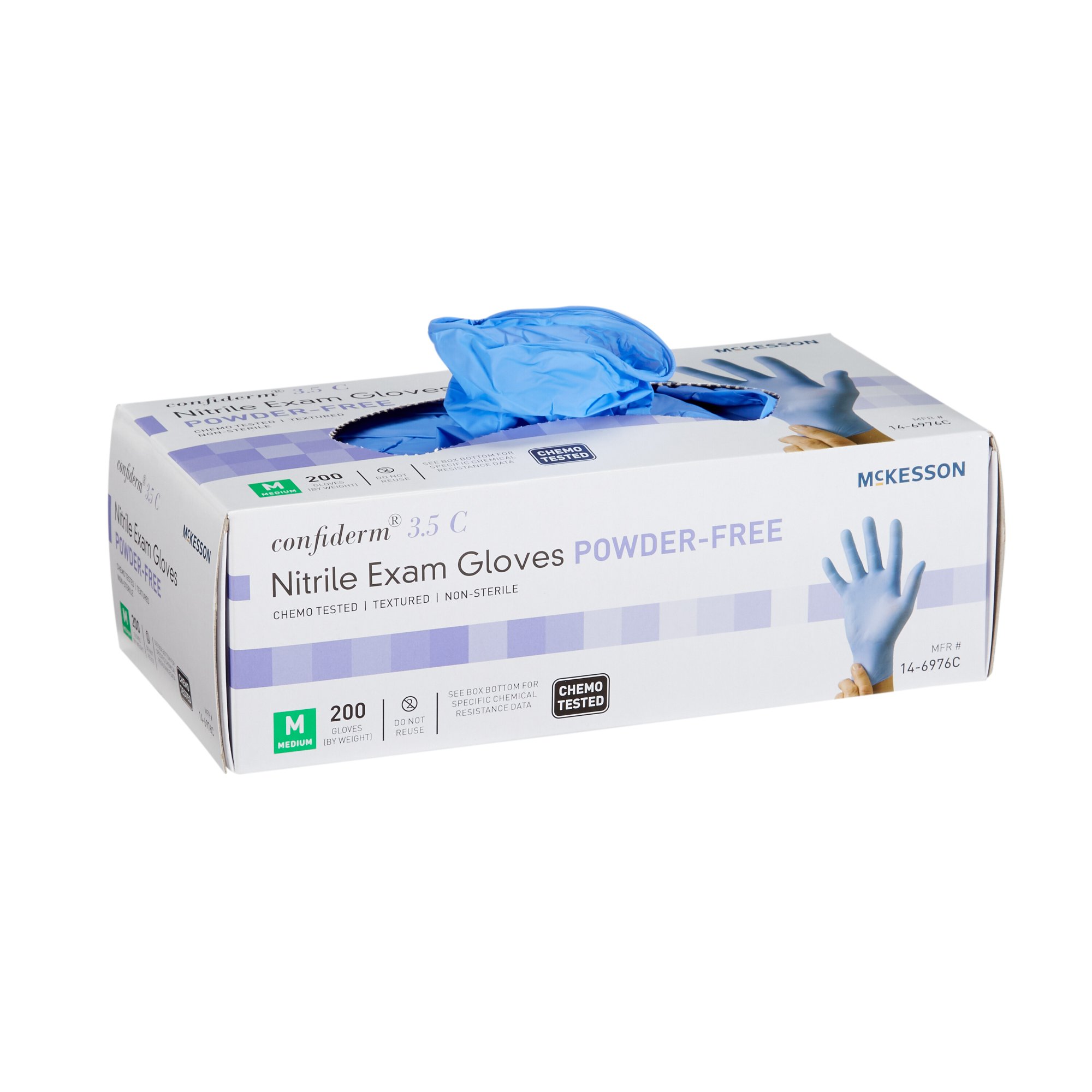 GLOVE EXAM NITRILE MED NS CHEMO 3.5C 200/BX 10BXCS Mckesson Medical and Surgical Inc 14-6976C