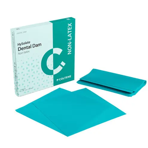 Latex-Free Rubber Dam 5 in x 5 in Medium Gauge Green 15/Bx