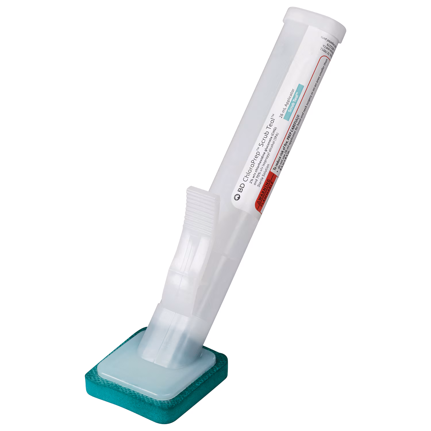Skin Prep Solution ChloraPrep™ Scrub Teal™ 26 mL Foam Applicator 2% / 70% Strength CHG (Chlorhexidin