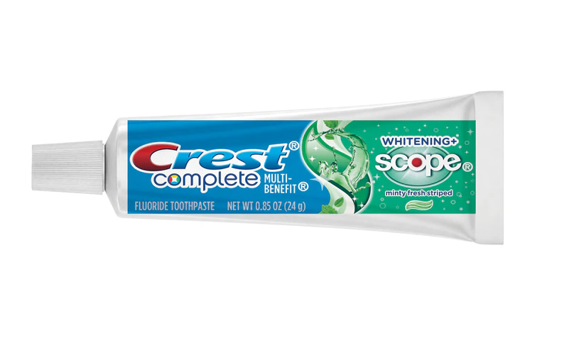 Crest Multi-Benefit Whitening Toothpaste 0.85 oz Minty Fresh 72/Ca