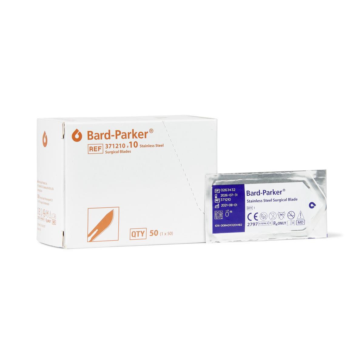 Bard-Parker Stainless Steel Sterile Surgical Blade #10 Disposable, 3 BX/CA 371210