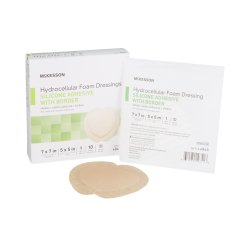 Foam, Adhesive Silicone W/border Sacral 7x7 10/bx Mckesson Medical and Surgical Inc