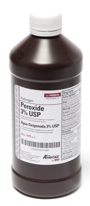 Hydrogen Peroxide 3% Solution 16 oz 12/CS Pro Advantage NDC P903016