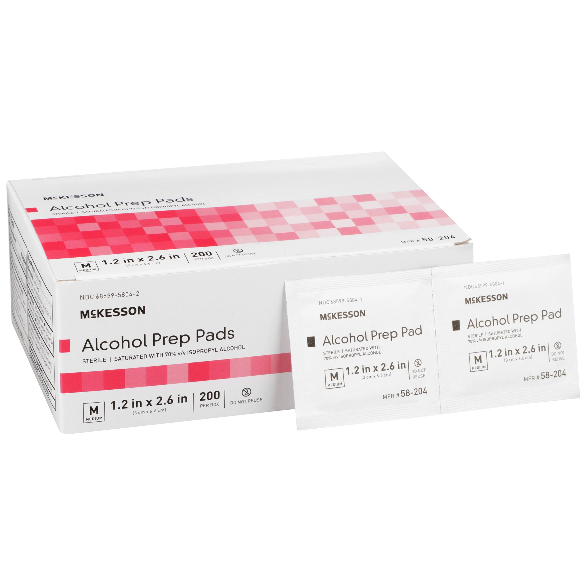PAD ALCOHOL PREP STR MED 200/BX Mckesson Medical and Surgical Inc