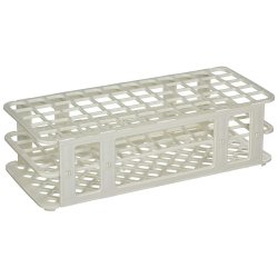 Stacking Test Tube Rack Globe® Scientific 456500 Series 60 Place 16 to 17 mm Tube Size White