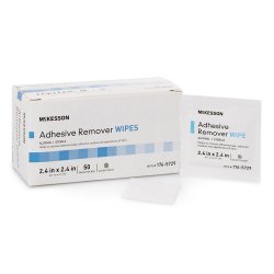 Wipe Adhesive Remover 2.4x2.4 50bx Mckesson Medical and Surgical Inc 176-5729