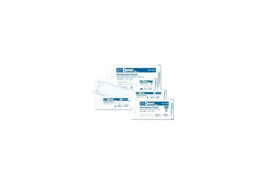 Defend Self-Sealing Sterilization Pouch 5.25" x 10" 200/Pkg