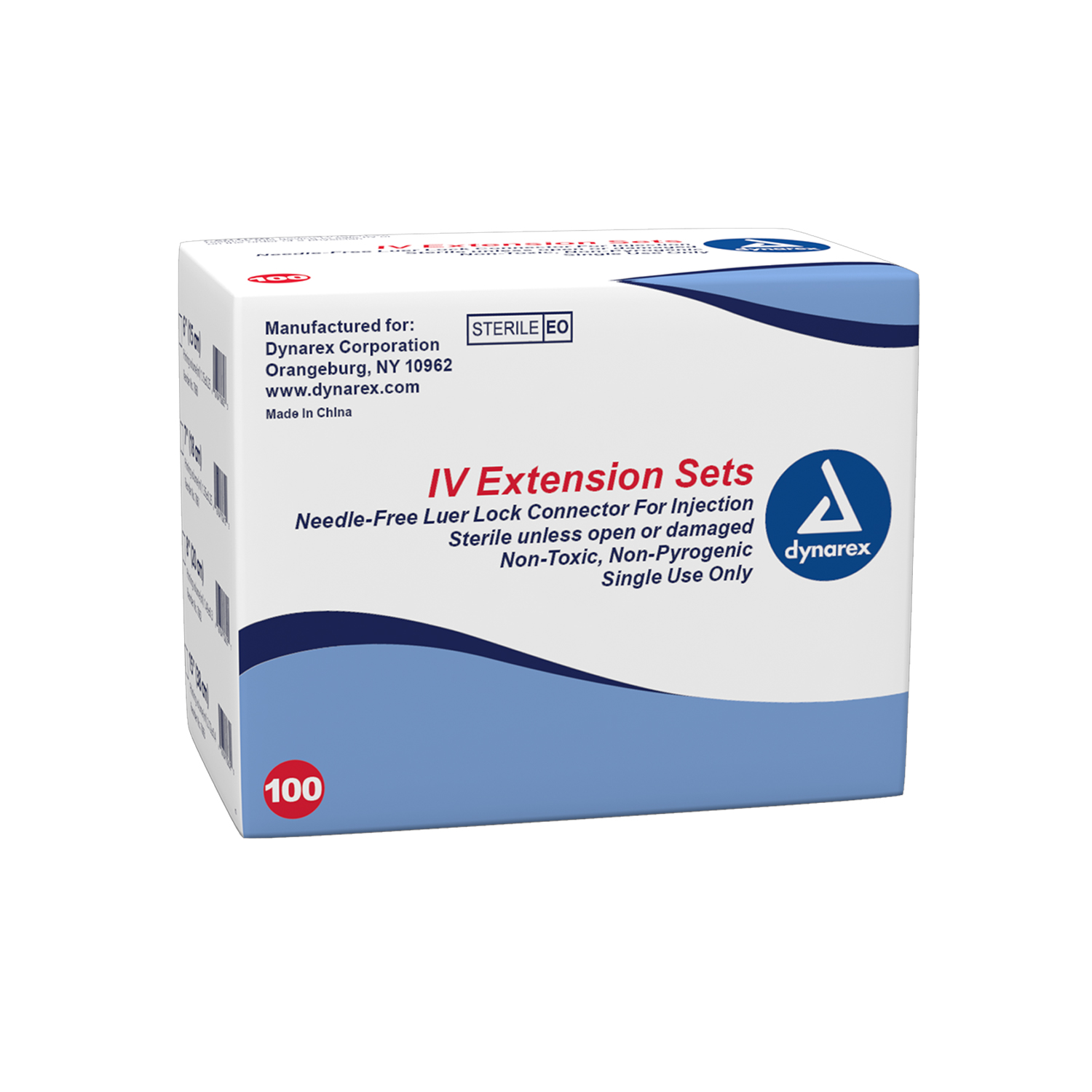 IV Extension set 7 needle free LL connect 100/BX Dynarex Corporation