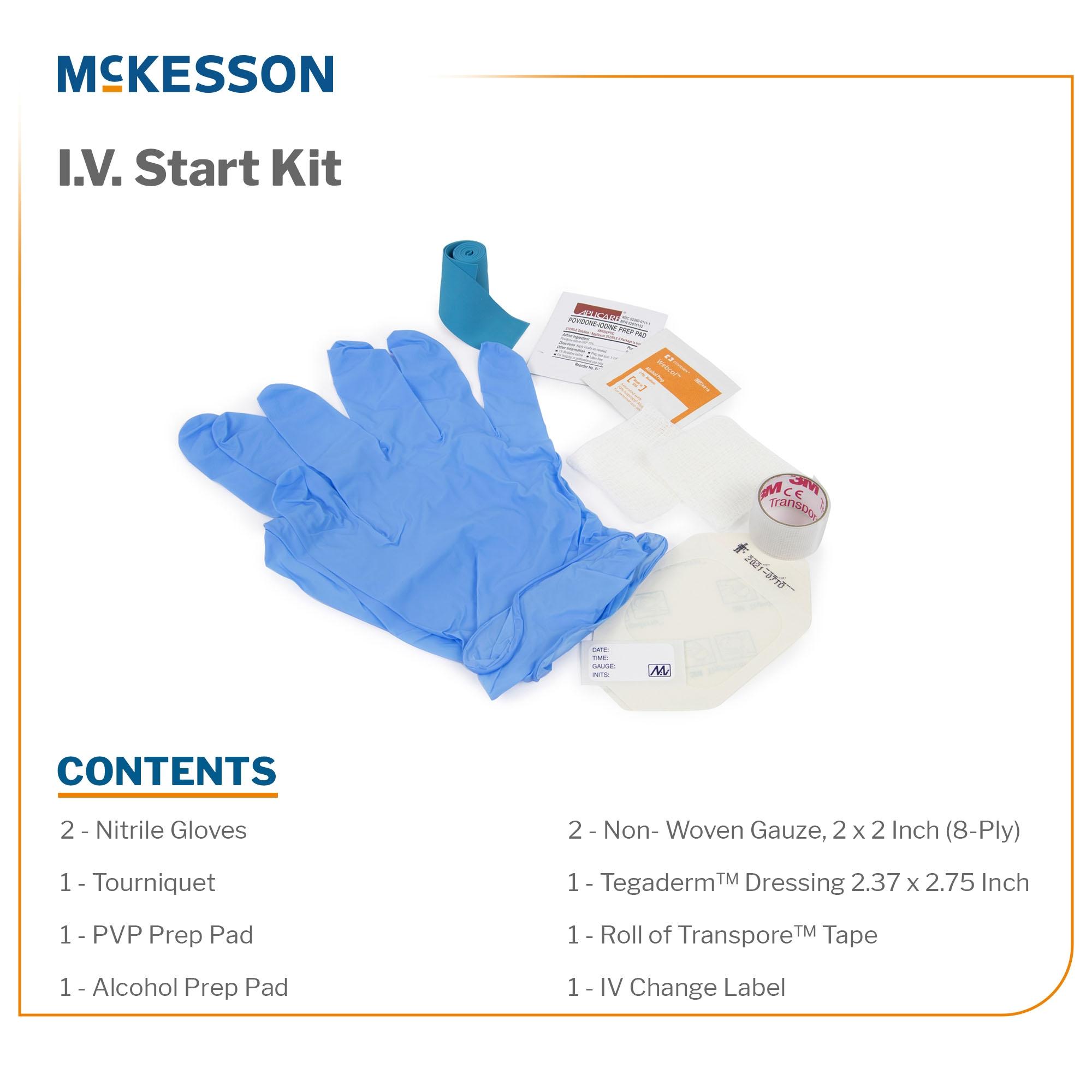 IV START KIT, W/GLOVES (100/CS)
