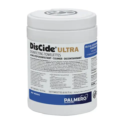 DisCide Ultra Wipes Large 160/Can x 12/Case