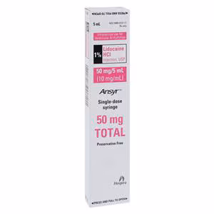 LIDOCAINE 1% HYDROCHLORIDE 5MLSYRINGE 10/BX Hospira 00409-9137-05