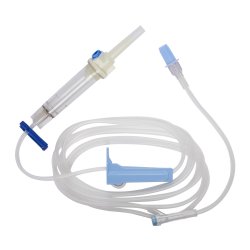 IV Pump Set Baxter™ Gravity / Pump 1 Port 10 Drops / mL Drip Rate Without Filter 104 in Tubing
