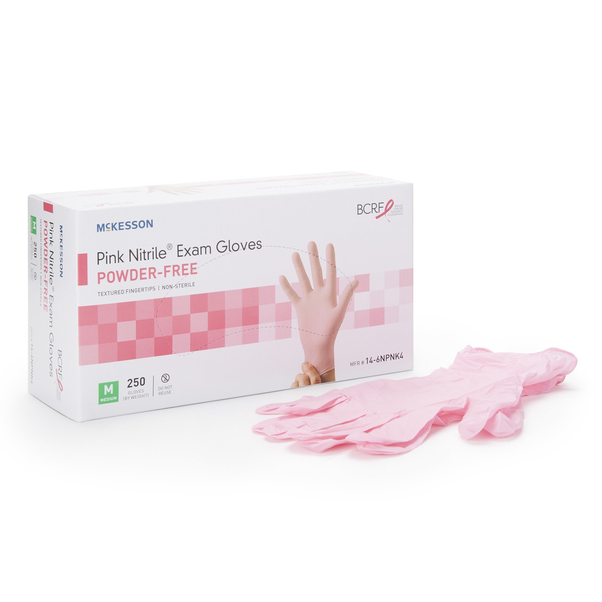 GLOVE EXAM NITRILE MED N/S PNK 3.0 250/BX 10BX/CS Mckesson Medical and Surgical Inc