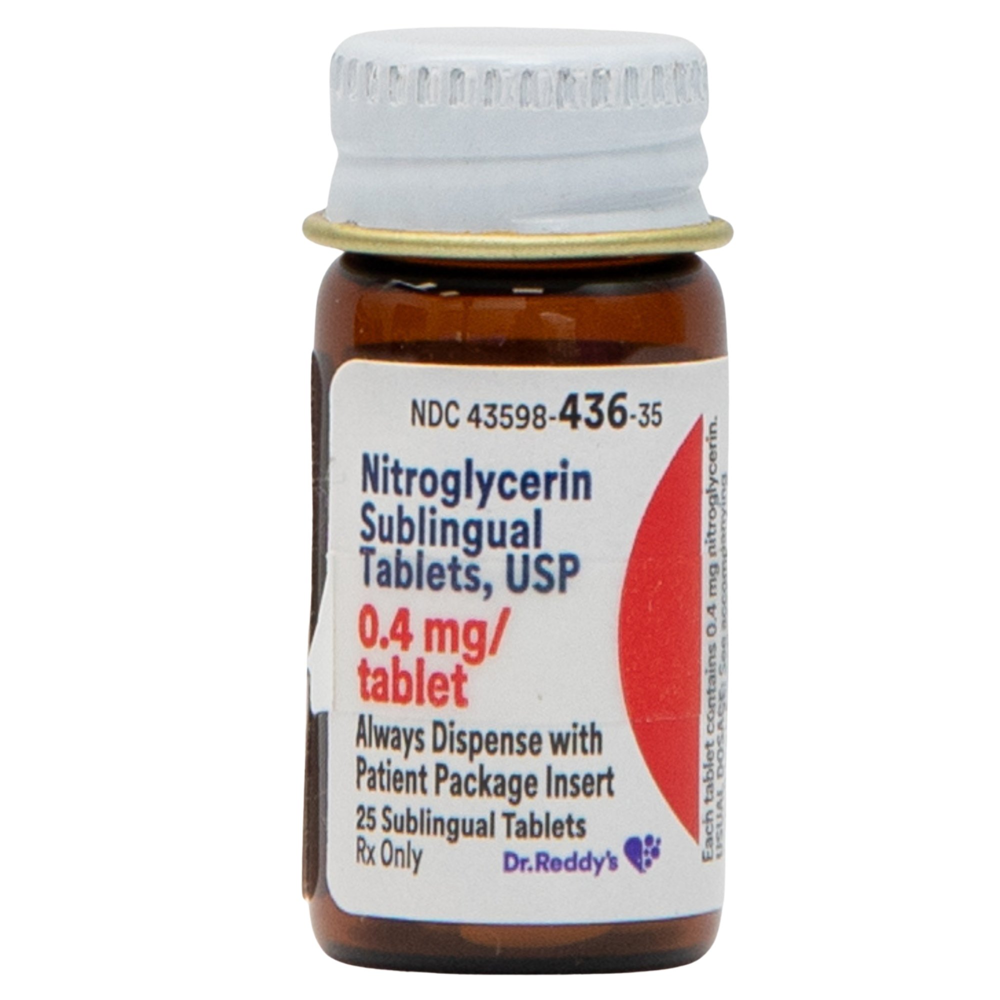 Nitrostat® Nitroglycerin 0.4 mg Tablet 25 Tablets