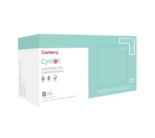 Cyntek Exam Gloves Small Standard Mint Green Non-Sterile