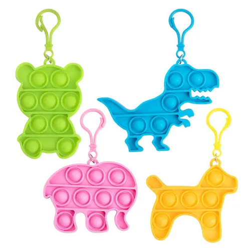 Popper Toy Keychain Assortment Popper Toy Keychain Assortment, 24/Pkg.