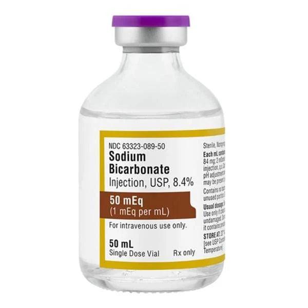 Sodium Bicarbonate Injection 8.4% SDV 50mL Each Fresenius Kabi, LLC.