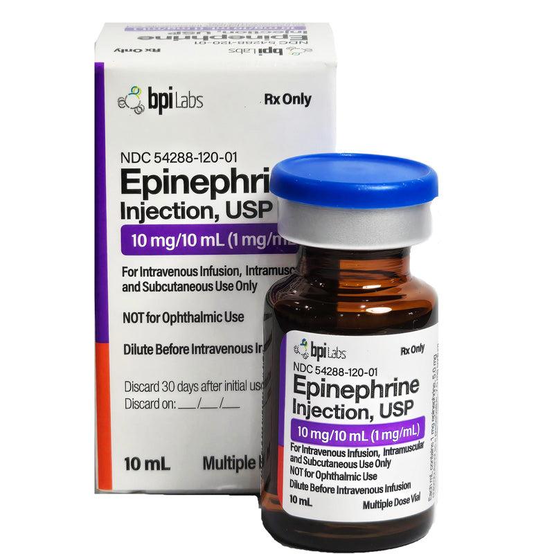 Epinephrine Injection 1mg/mL MDV 10mL Each BPI Labs LLC