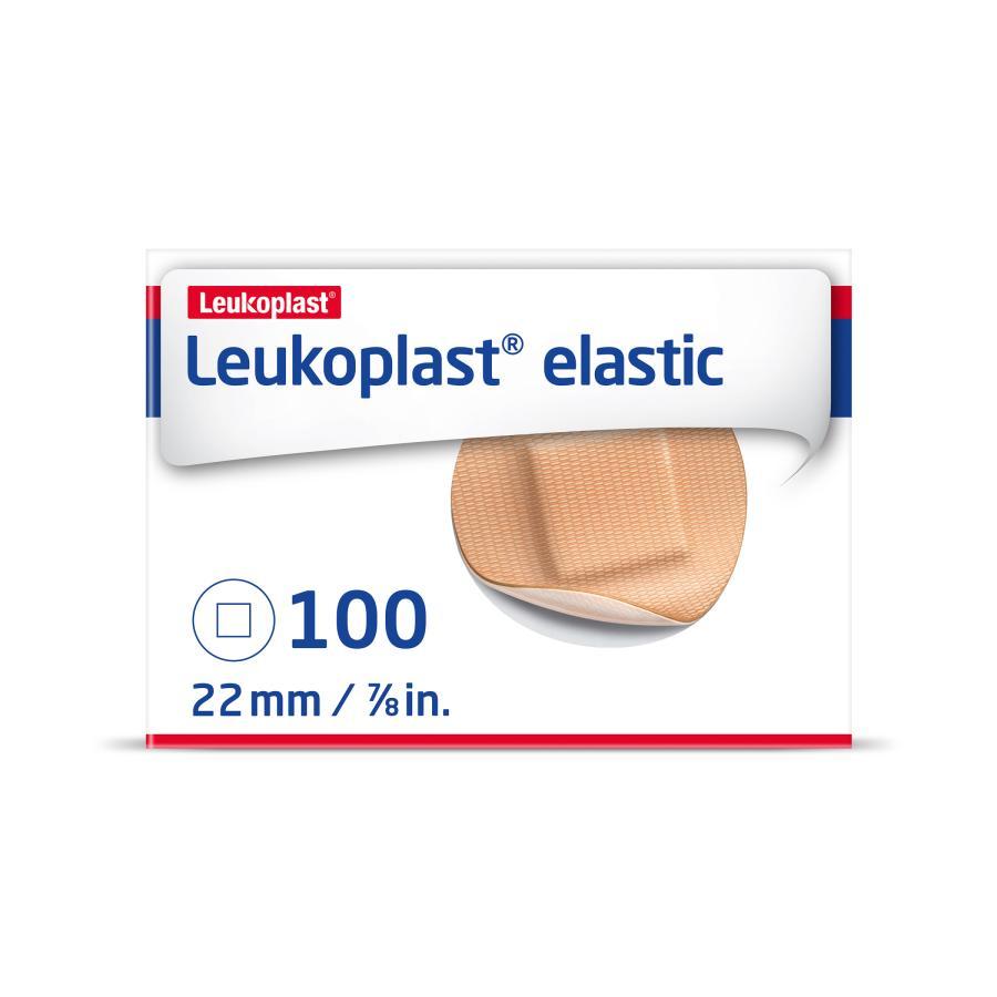 Adhesive Spot Bandage Leukoplast® Elastic Cross-Elastic Material Tan 7/8 in Diameter Sterile