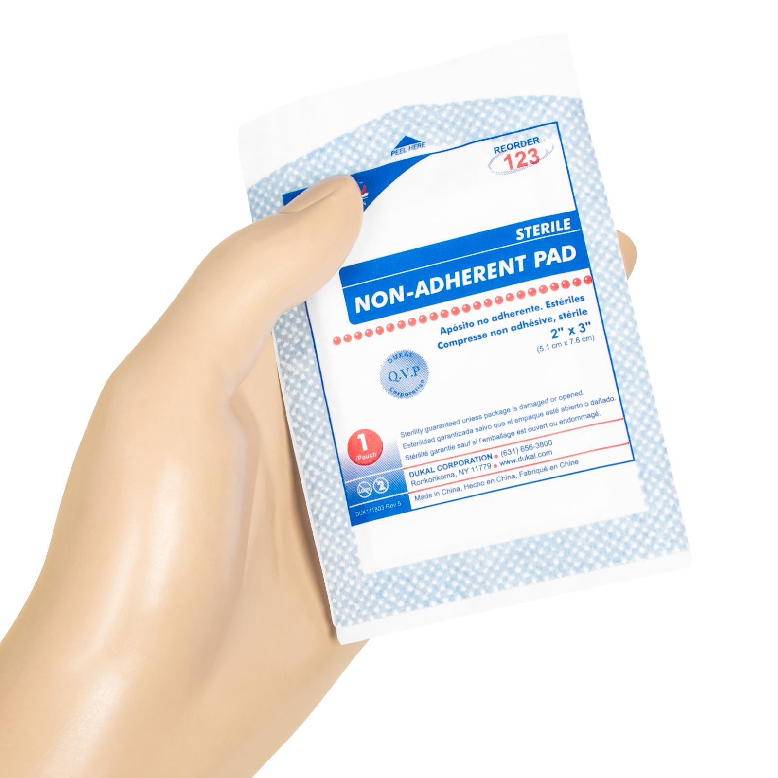 Cotton Pad 2x3" Sterile Non-Adherent White Absorbent Not Made With Natural Rubber Latex, 12 BX/CA