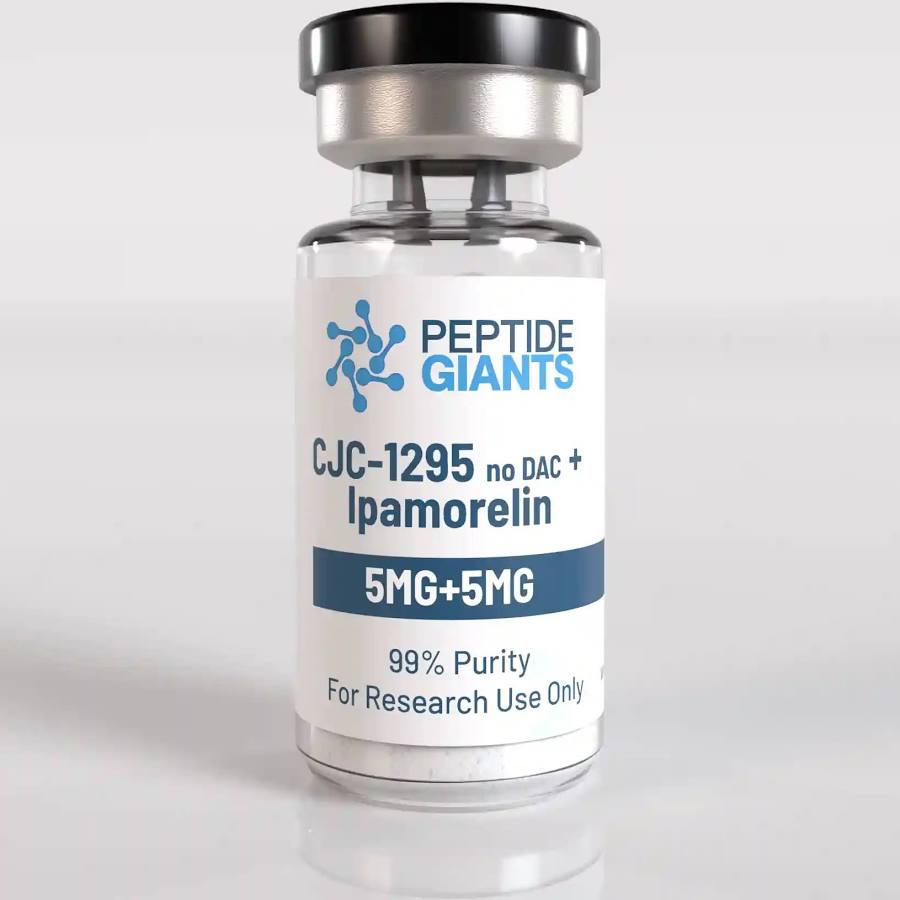 2X Blend CJC-1295 No DAC (5mg)/Ipamorelin 5MG RUO Theta Peptides-NBGS 2X Blend CJC-1295
